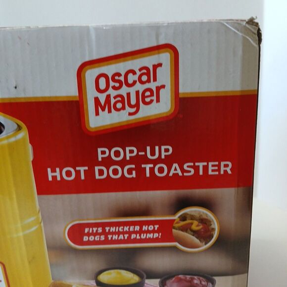 Oscar Mayer 2 Slot Hot Dog and Bun Pop Up Toaster NEW SEALED! Minimal Box Damage - Picture 3 of 16